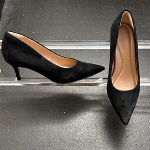 Nordstrom Black Suede Heels - size 6